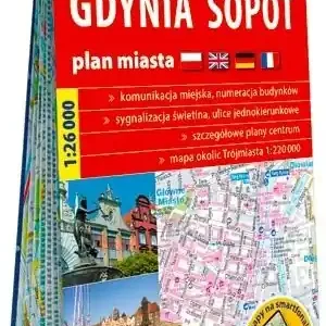 Plastic map Gdańsk, Gdynia, Sopot 1:26 000