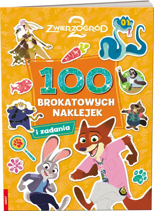 Disney zwierzogród 2. 100 brokatowych naklejek. NB-9110