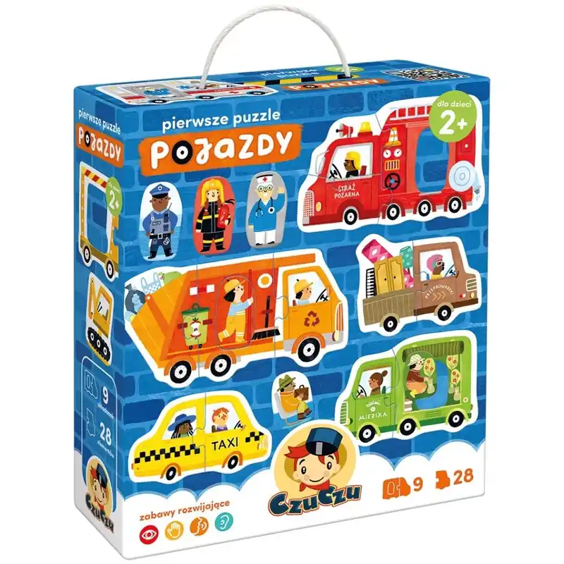 CzuCzu Pierwsze puzzle Pojazdy 2+