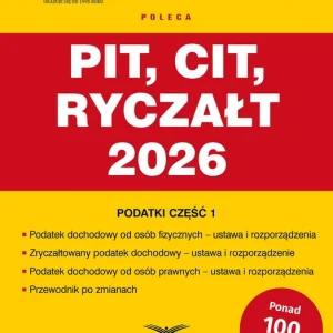 PIT, CIT, ryczałt 2026