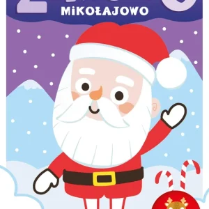 Zimowo mikołajowo. Kolorowanki z naklejkami. Zimowo
