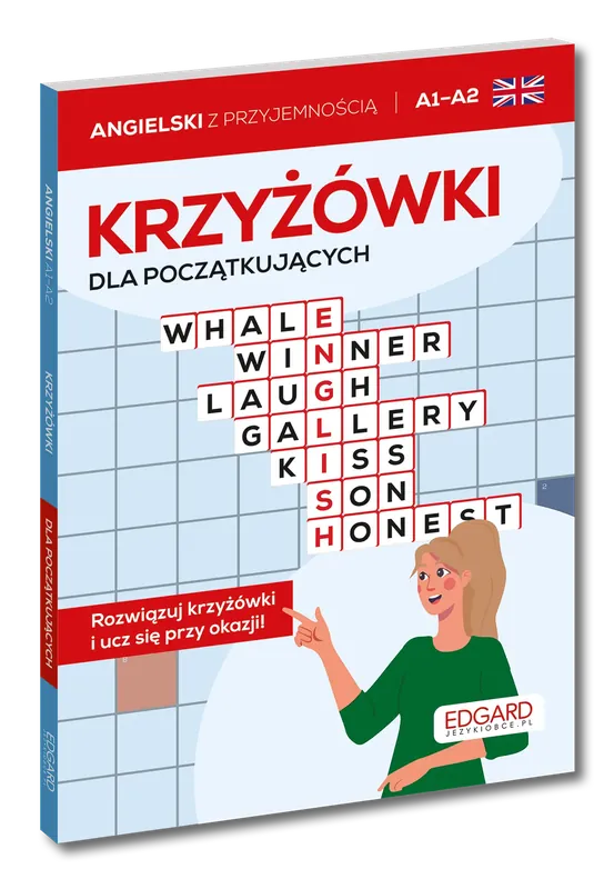 Angielski. Krzyżówki dla początkujących. Poziom A1-A2