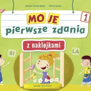 Moje pierwsze zdania z naklejkami wielokrotnego użytku zeszyt 1