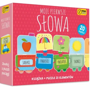 Książka i puzzle Moje pierwsze słowa 20 elementów