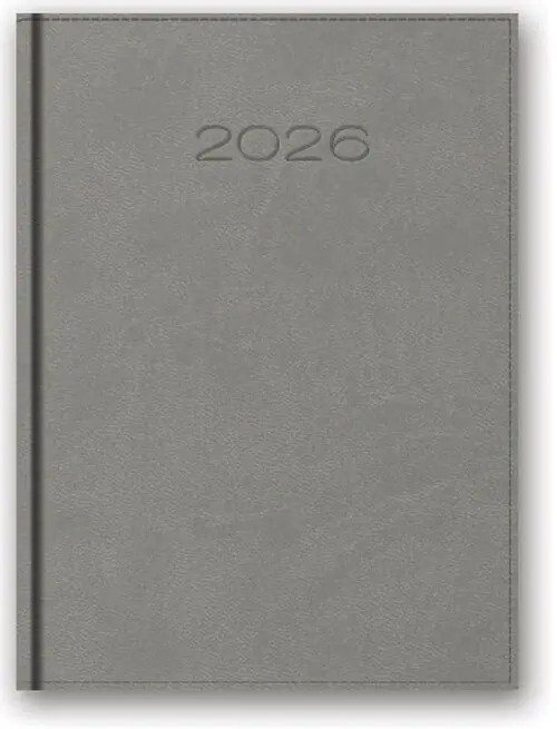 Kalendarz 2026 A5 dzienny Vivella Szary